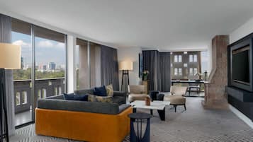 Suite, 1 King Bed (Ambassador) | Living area | 42-inch LCD TV with satellite channels, TV