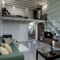 Quadrupla Deluxe, edificio separato | Minibar, una cassaforte in camera, una scrivania, tende oscuranti