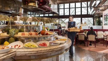 Daily buffet breakfast (EUR 28 per person)