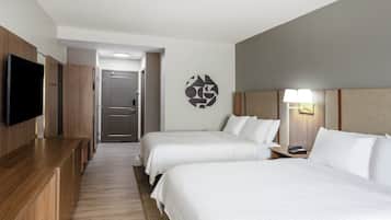 Egyptian cotton sheets, down comforters, in-room safe, desk