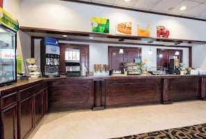 Free daily buffet breakfast