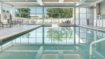 Indoor pool, seasonal outdoor pool