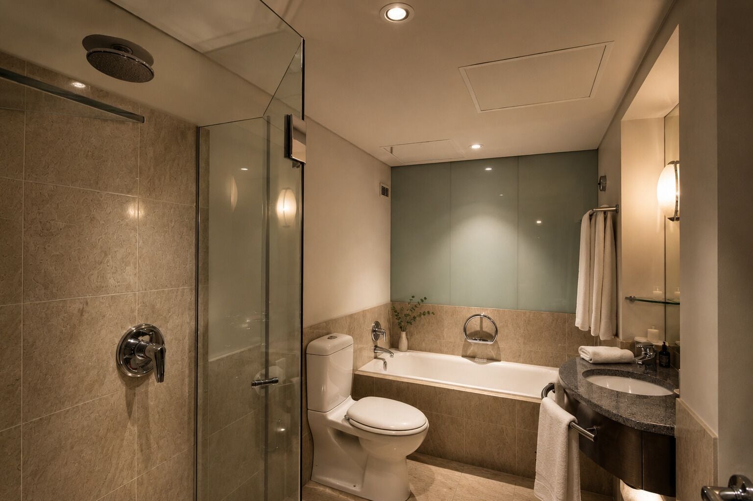 Superior King Room | Bathroom | Separate bathtub and shower, hair dryer, bathrobes, slippers