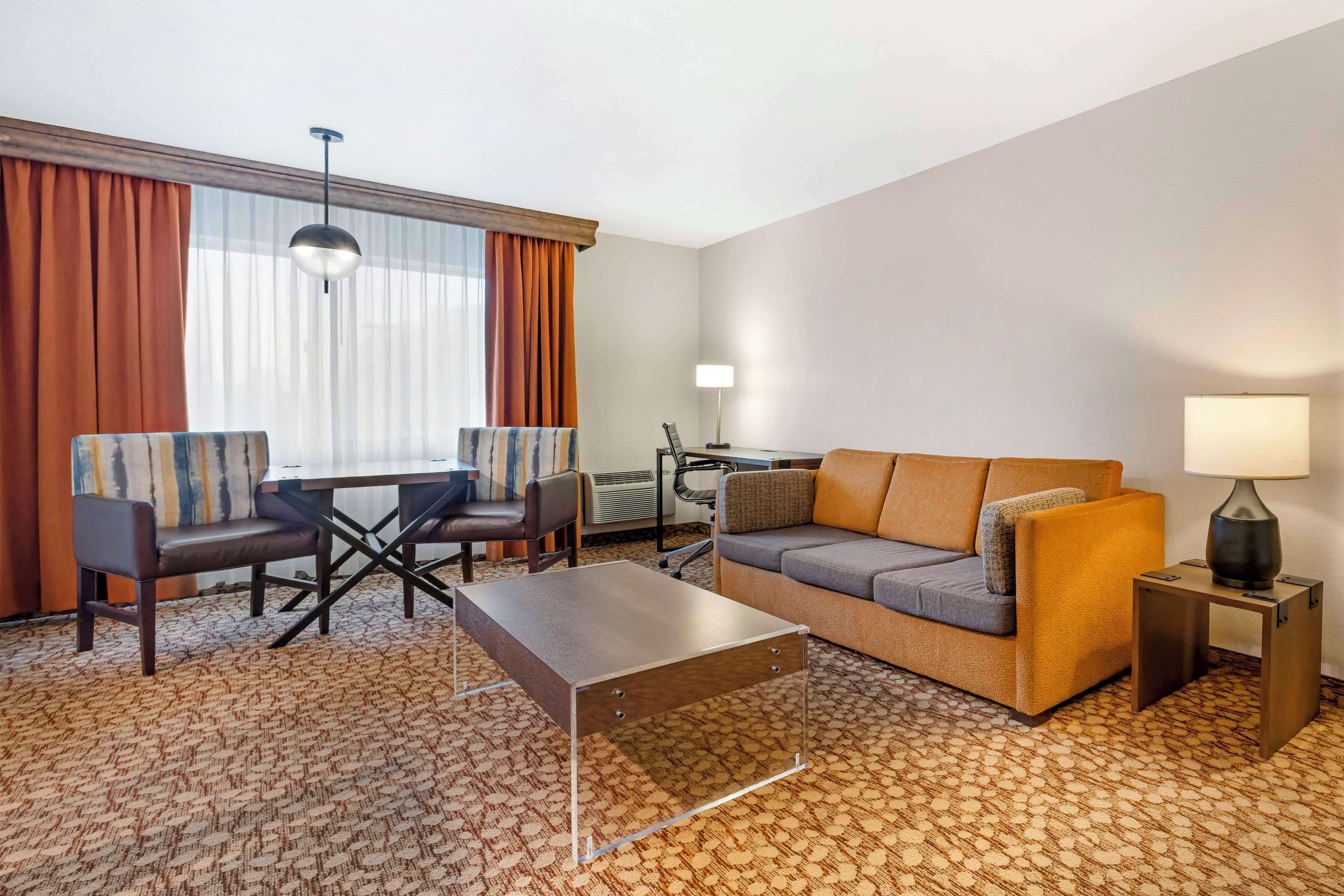 suite, 2 queen beds, non smoking, refrigerator & microwave | in-room safe, desk, iron/ironing board, free wifi