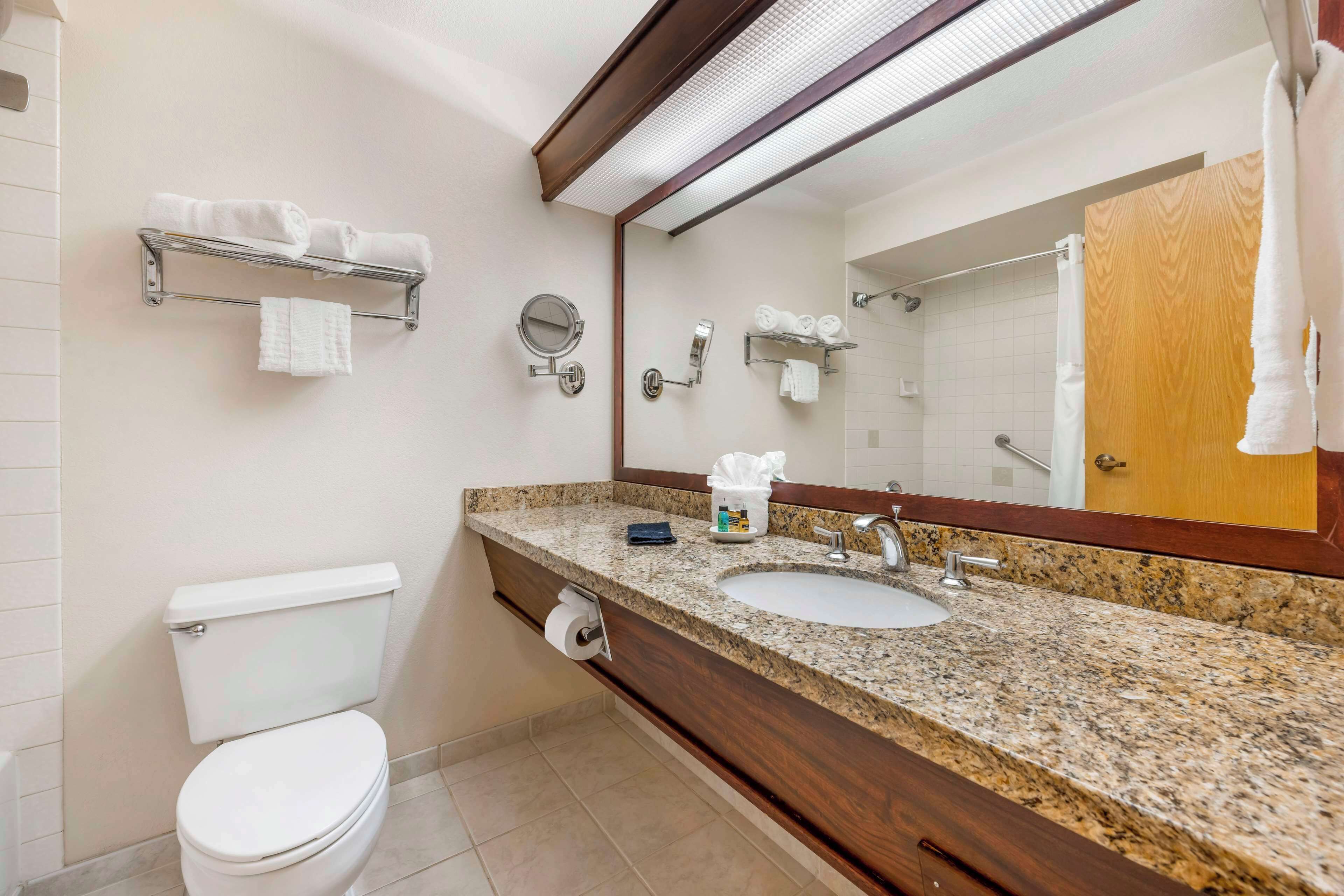 free toiletries, hair dryer, towels, soap