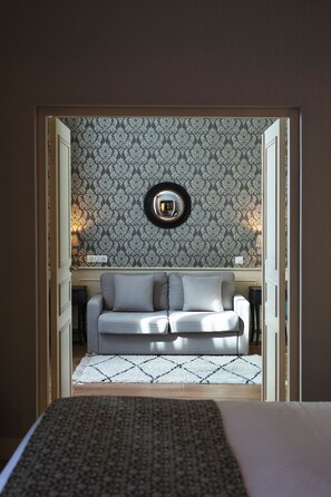 Suite, 1 King Bed, Non Smoking (with Sofabed) | Living area | Flat-screen TV