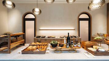 Desayuno buffet diario (EUR 35 por persona)