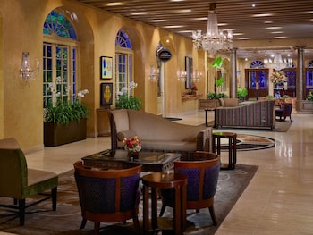 Hotel entrance and lobby at The Royal Sonesta New Orleans