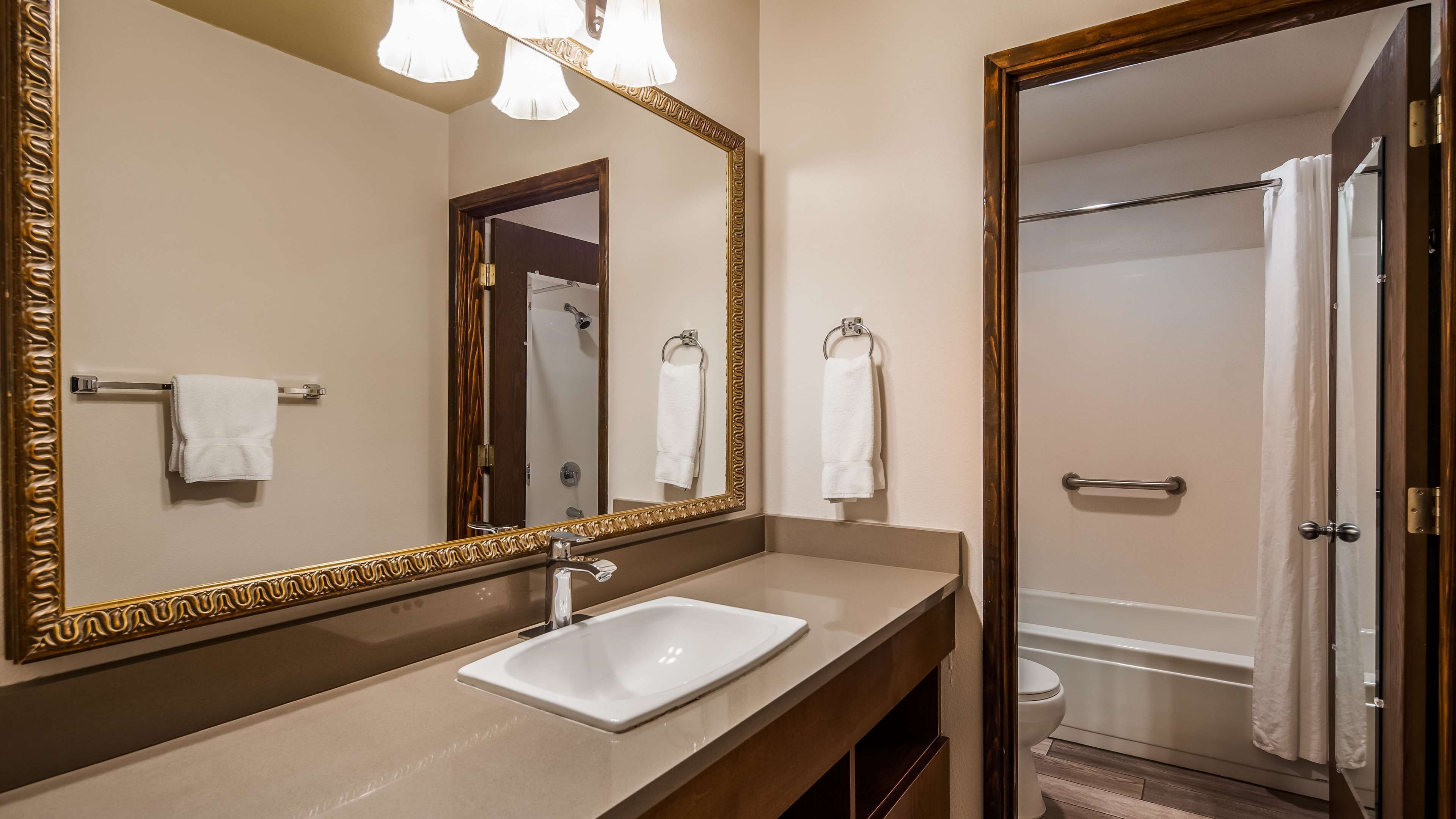 standard room, 1 queen bed, accessible, bathtub | bathroom | eco-friendly toiletries, hair dryer, towels