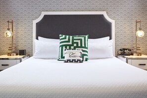 Premium bedding, down duvets, pillow-top beds, in-room safe