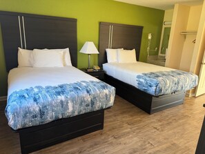 Standard Room, 2 Double Beds, Non Smoking | Desk, laptop workspace, blackout drapes, iron/ironing board - Mountain Valley Inn Dillard (Dillard)