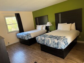 Standard Room, 2 Double Beds, Non Smoking | Desk, laptop workspace, blackout drapes, iron/ironing board - Mountain Valley Inn Dillard (Dillard)