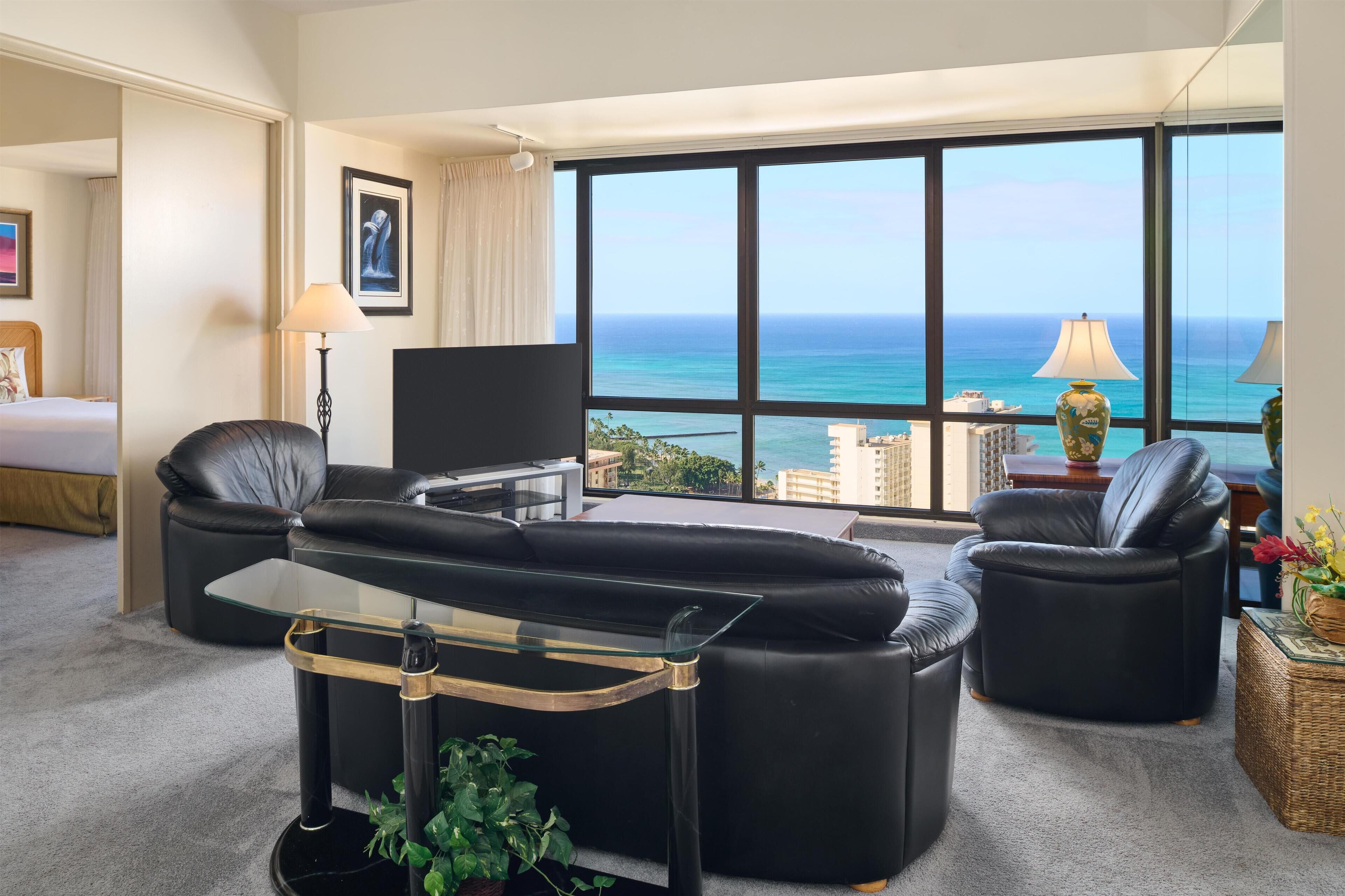 32-inch LCD TV with cable channels, TV, DVD player