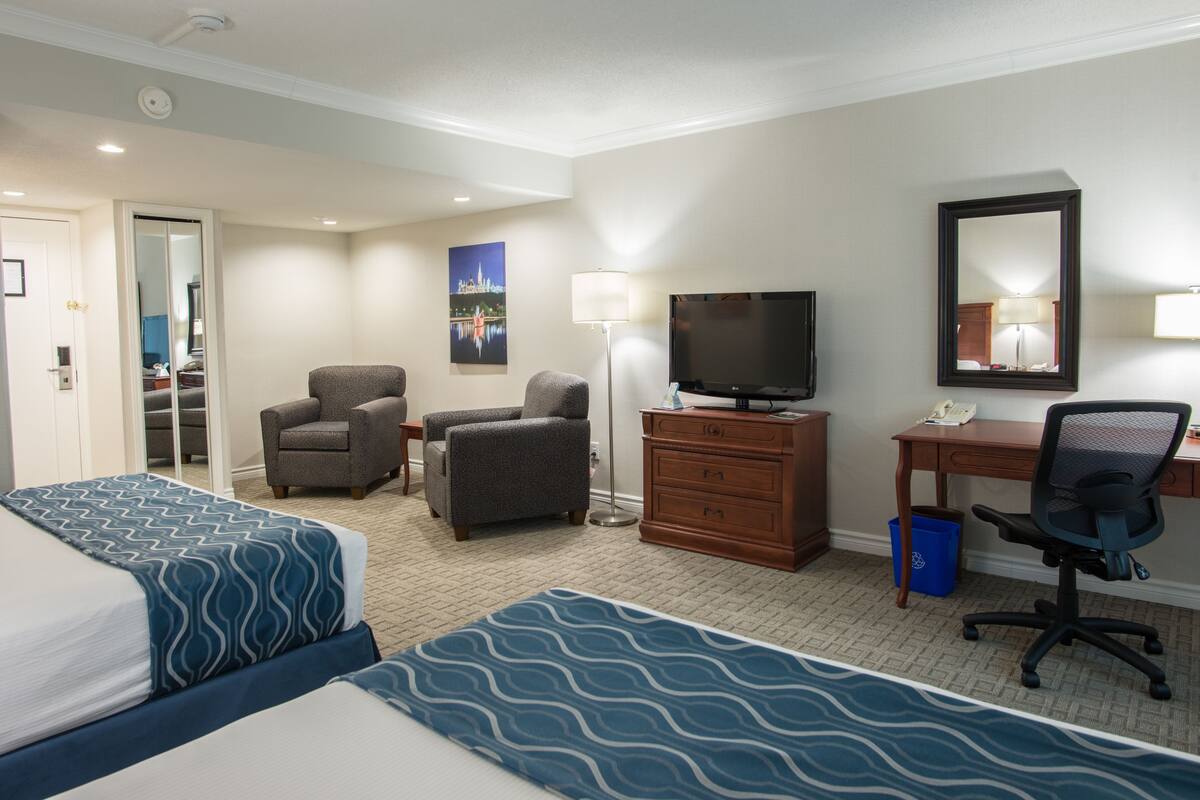 In-room safe, desk, blackout curtains, iron/ironing board
