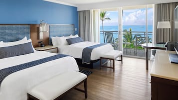 Roupas de cama premium, cofres nos quartos, individualmente decorados