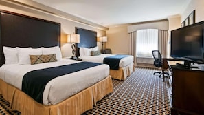 Standard Room, 2 Queen Beds, Non Smoking, Refrigerator & Microwave