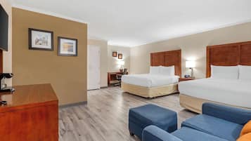 Pillowtop beds, in-room safe, individually furnished, desk