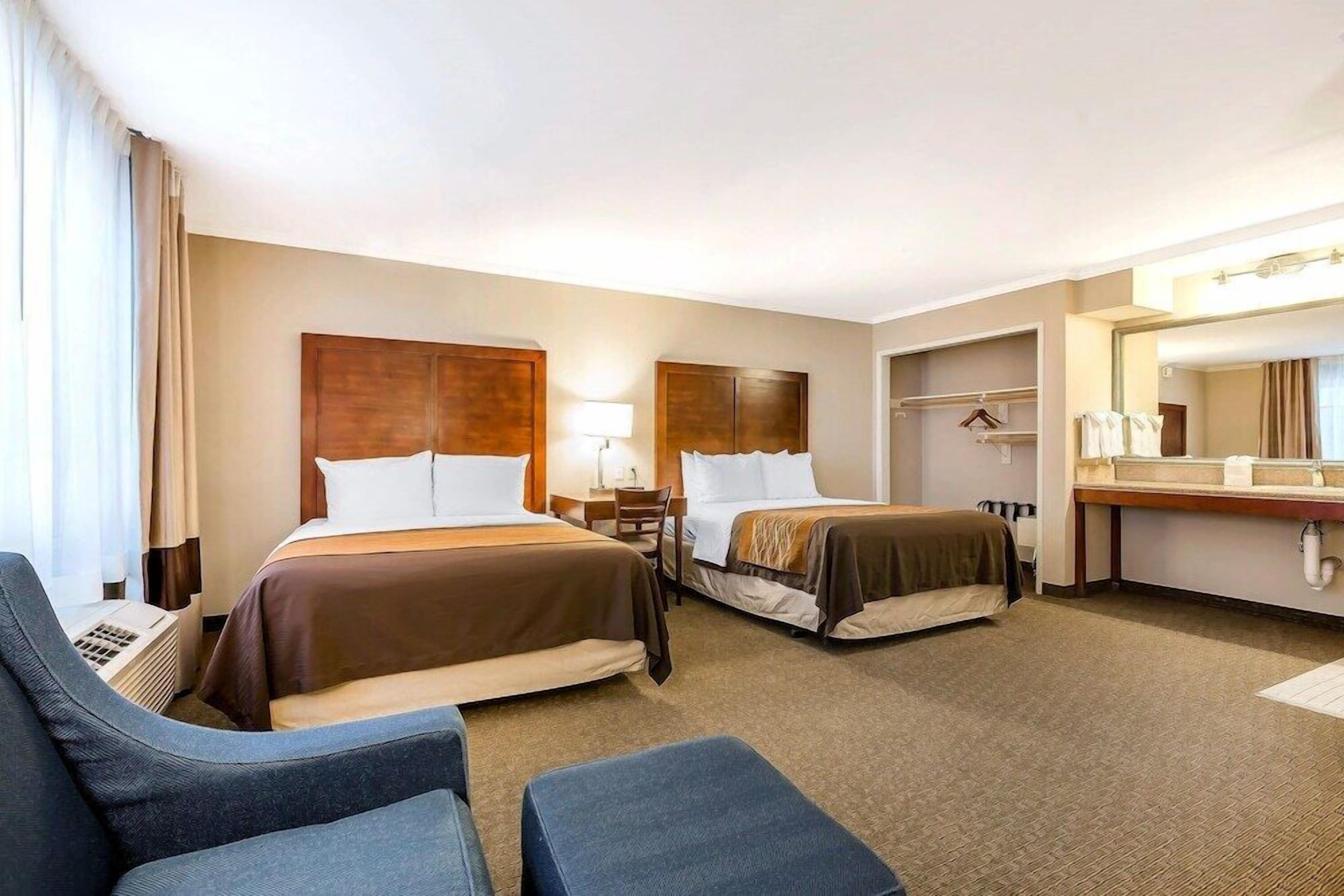 Pillow-top beds, in-room safe, individually furnished, desk
