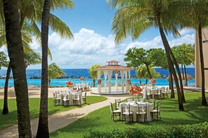 Outdoor wedding area