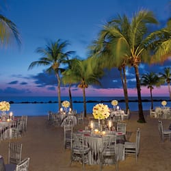 Outdoor wedding area