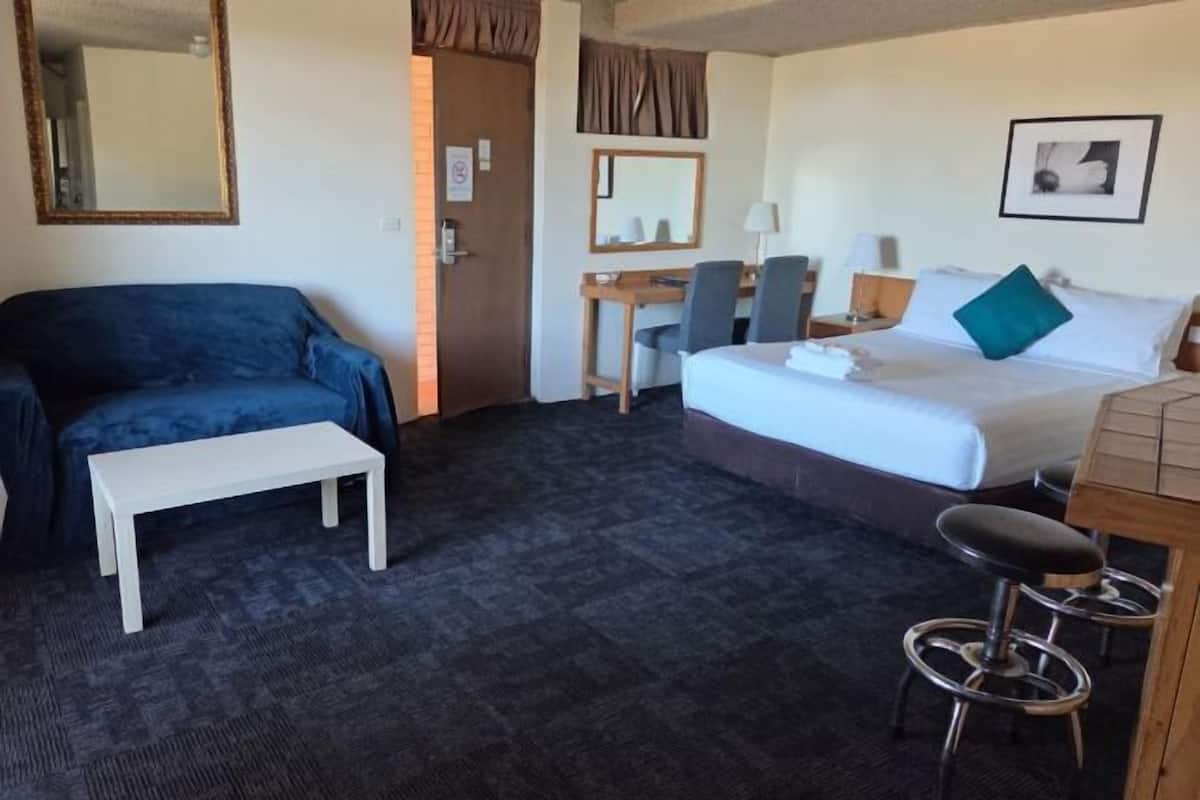Blackout curtains, iron/ironing board, free WiFi, bed sheets