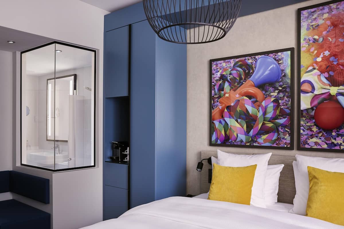 Chambre Affaires, 1 lit double | 1 chambre, literie de qualité, coffre-fort, bureau