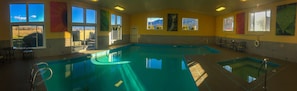 Indoor pool, pool loungers