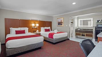 Deluxe Room, 2 Queen Beds (Deluxe Room with 2 Queen Beds) | Iron/ironing board, free WiFi, bed sheets