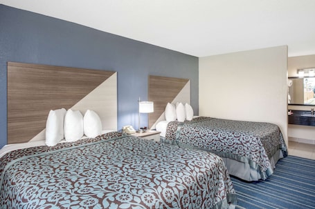 In-room safe, desk, laptop workspace, blackout curtains. Days Inn by Wyndham Salem, Illinois