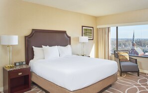 Premium bedding, down comforters, in-room safe, desk