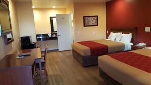 Habitació estàndard, 2 llits de matrimoni, no fumadors | Roba de llit hipoal·lergògena i escriptori 