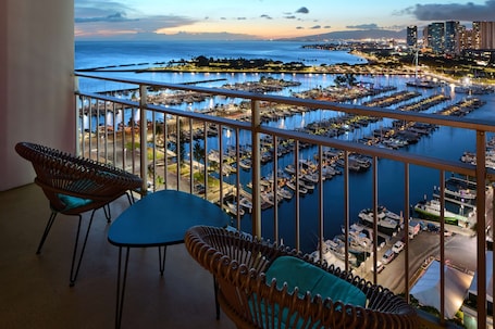 Luxury Sunset Ocean View | View from room. Ilikai Hotel & Luxury Suites