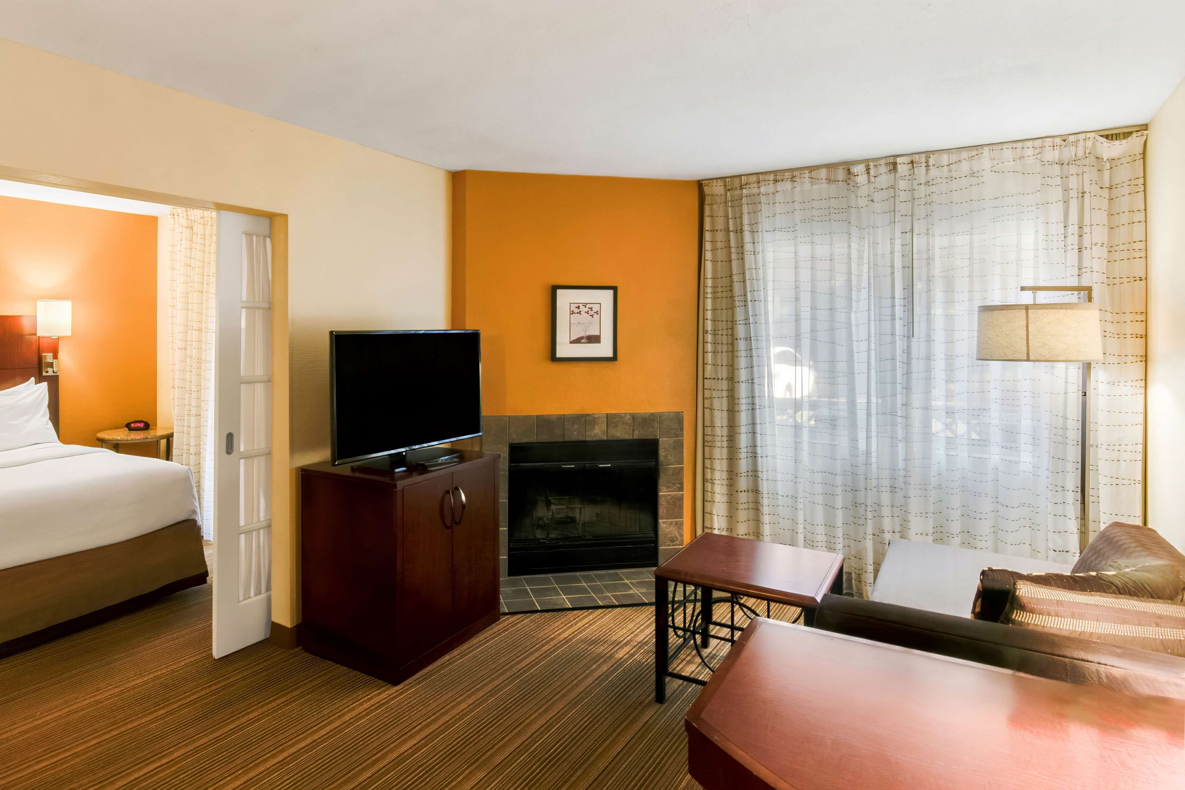 2 bedrooms, desk, blackout curtains, iron/ironing board