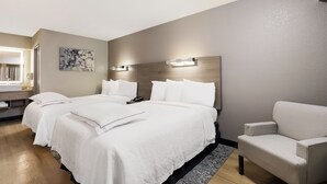 Premium Room, 2 Double Beds (Upgraded Bedding & Snack, Smoke Free) | Desk, blackout drapes, iron/ironing board, WiFi (free) - Red Roof Inn PLUS+ Chicago - Naperville (Naperville)