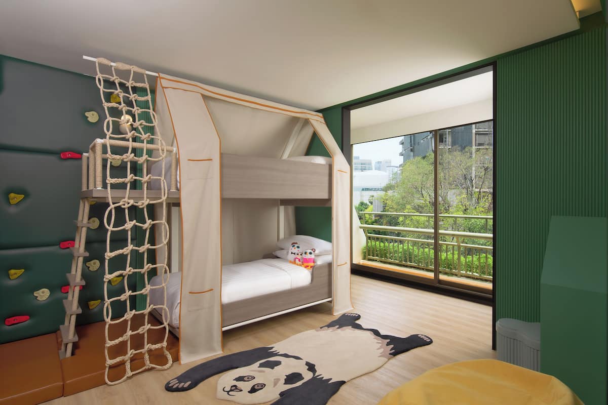 1 habitación y ropa de cama de alta calidad