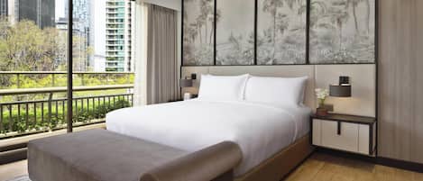 1 bedroom, premium bedding, memory-foam beds, free minibar items