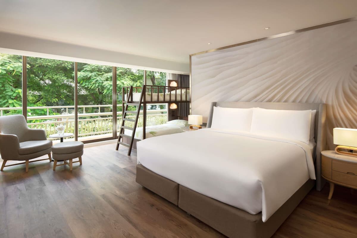 Family Suite, 1 Bedroom, 2 Twin Beds with Sofa Bed | Premium bedding, memory-foam beds, free minibar items, in-room safe