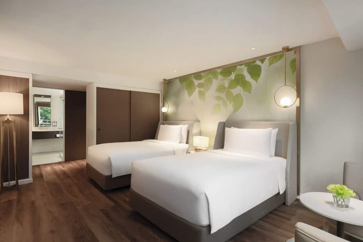 1 habitación y ropa de cama de alta calidad