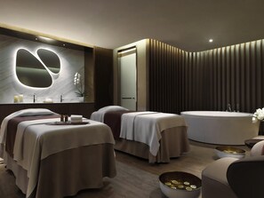 Body treatments, hydrotherapy, aromatherapy, body wraps, body scrubs
