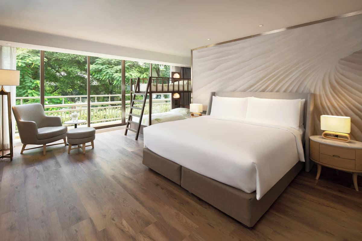 1 habitación y ropa de cama de alta calidad