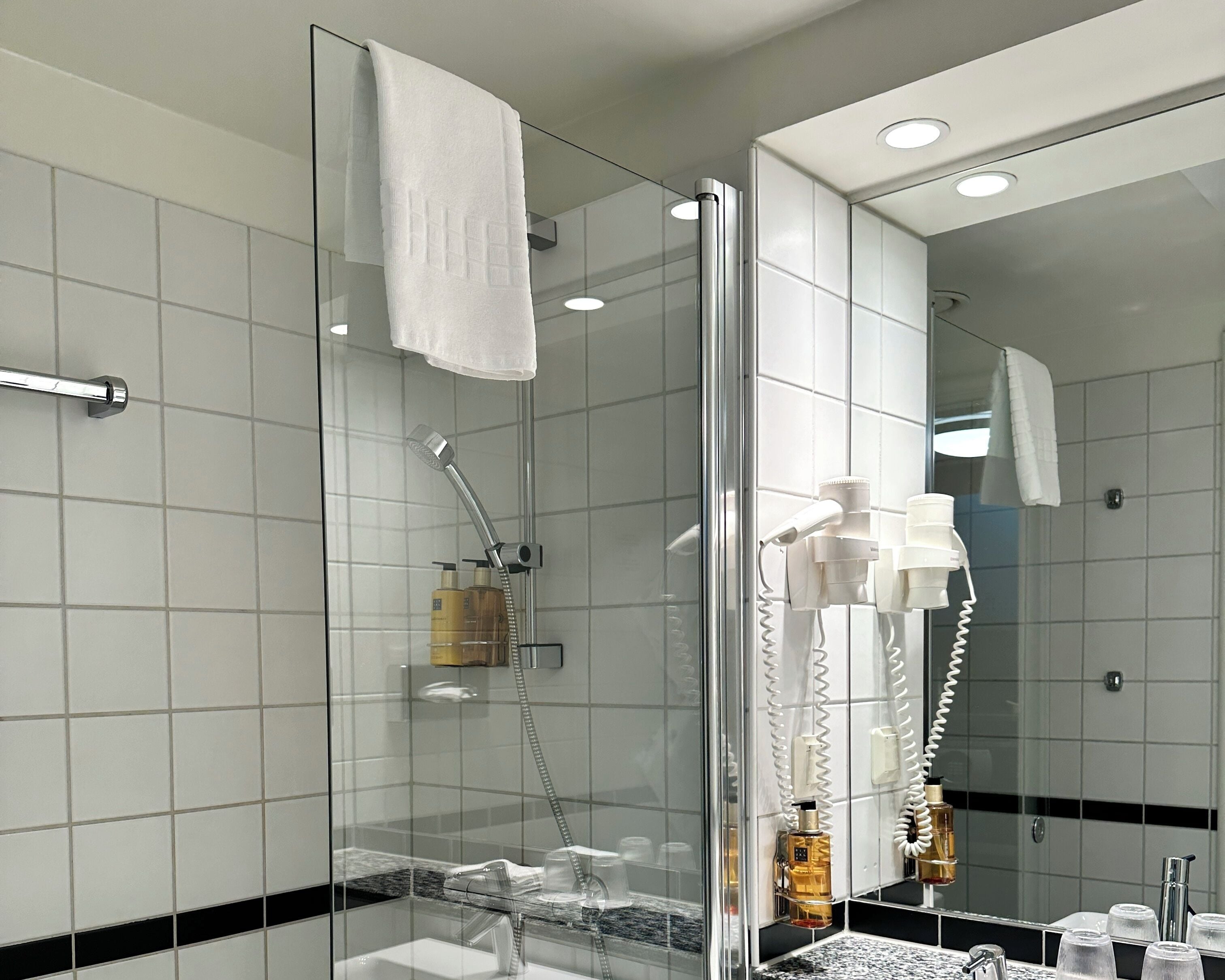 family room | bathroom | free toiletries, hair dryer, towels