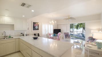Villa, 1 Bedroom (Oceanfront) | Private kitchen | Full-size fridge, stovetop, dishwasher, cookware/dishes/utensils