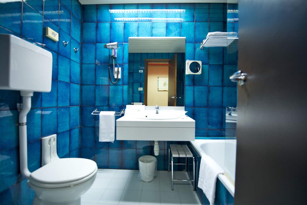 Artículos de tocador ecológicos, secador de pelo, bidet, toallas