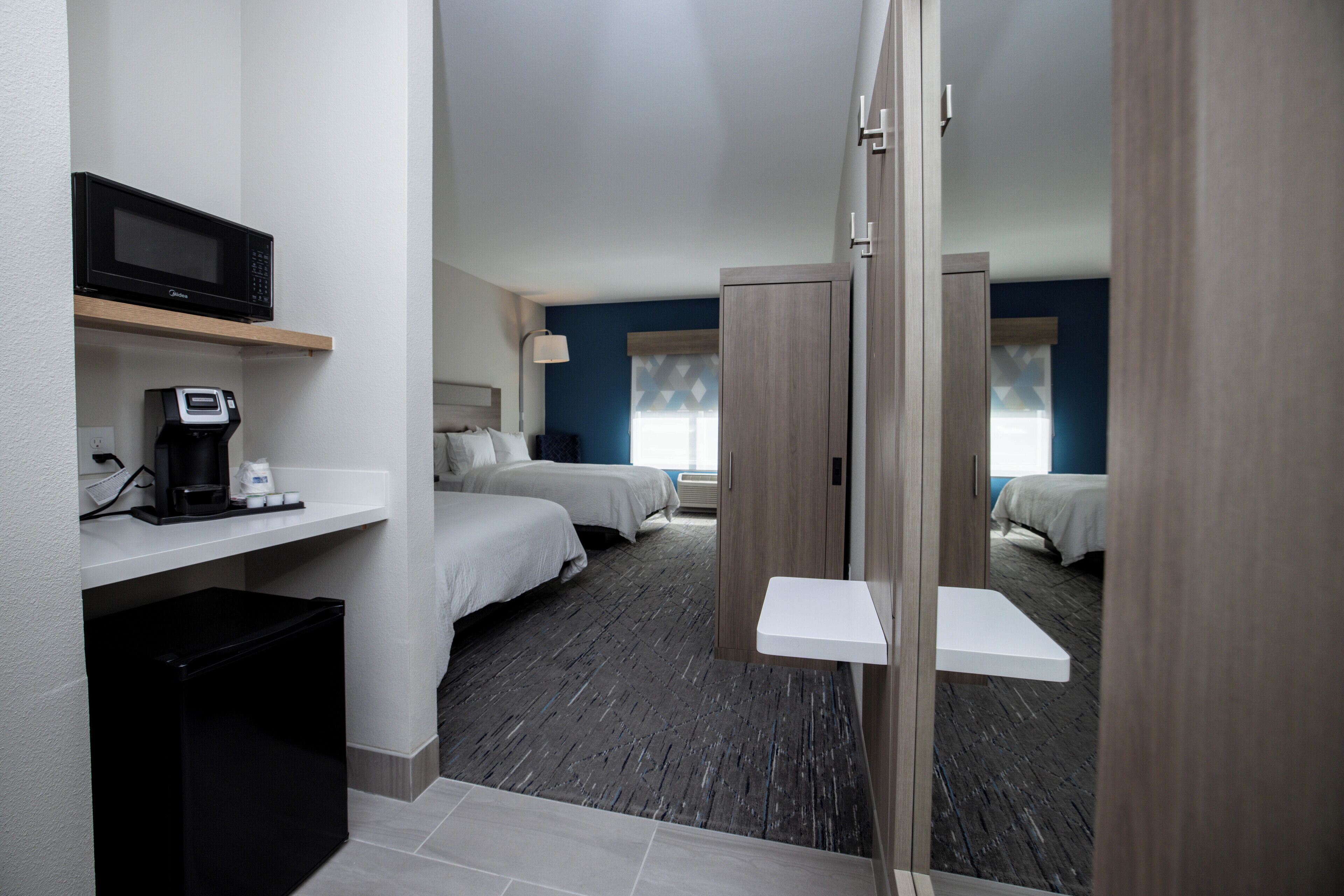 Standard Room, 2 Queen Beds | Desk, blackout drapes, iron/ironing board, rollaway beds