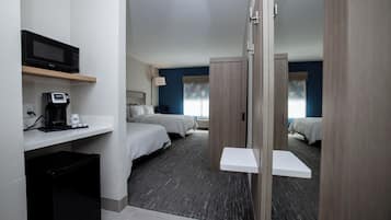 Standard Room, 2 Queen Beds | Desk, blackout drapes, iron/ironing board, rollaway beds