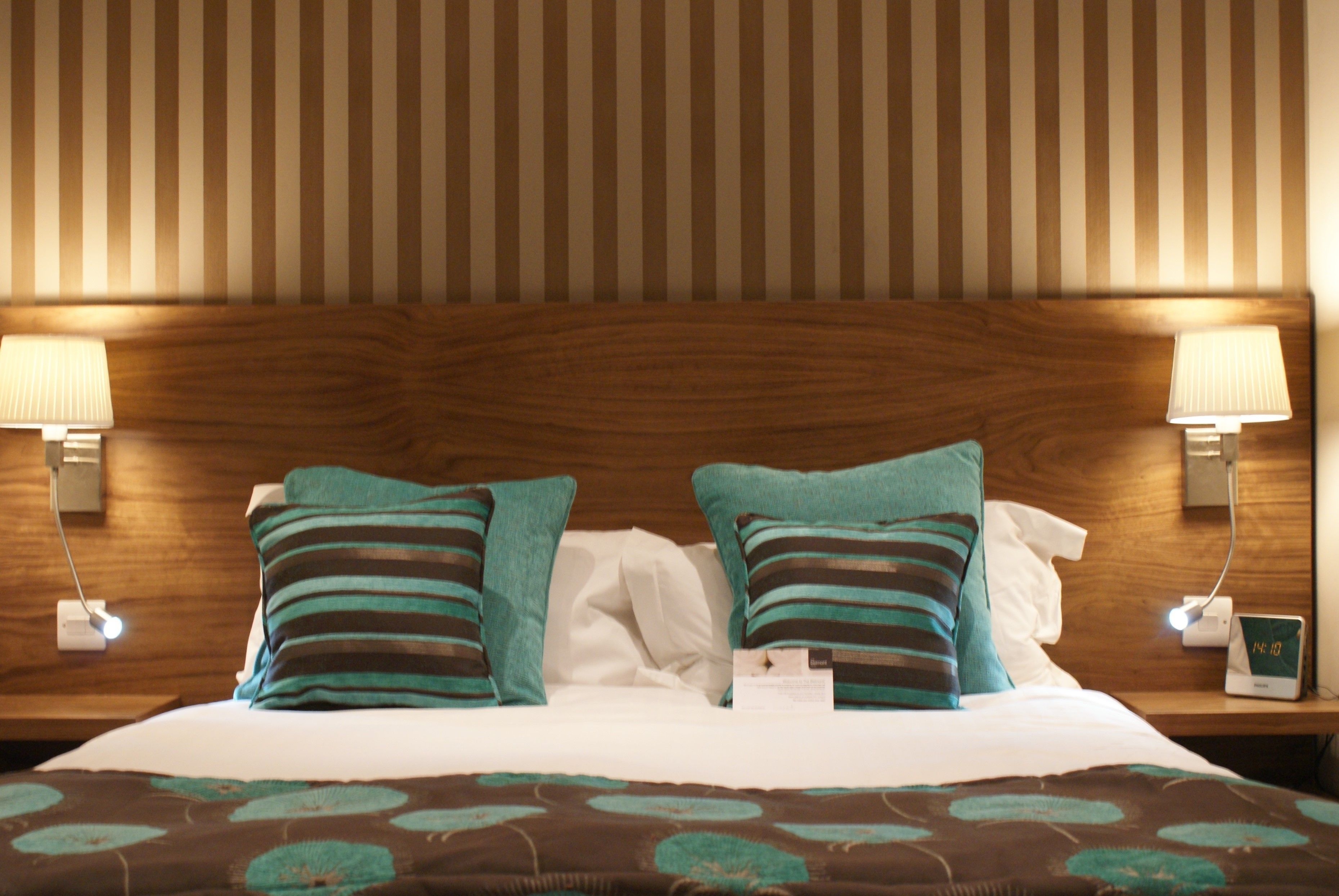 hypo-allergenic bedding, in-room safe, individually decorated