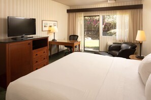 Desk, blackout curtains, iron/ironing board, travel cot