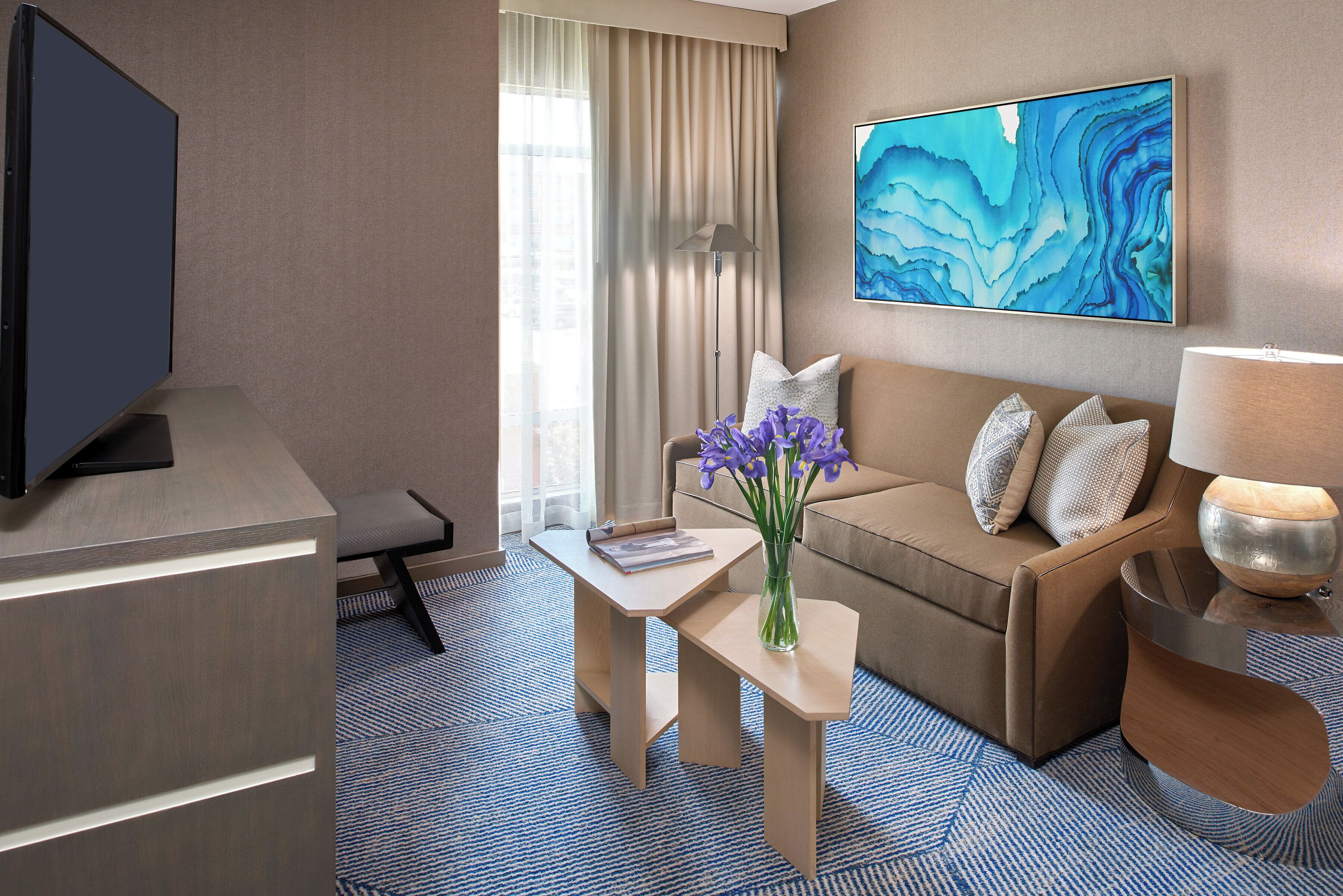 premium bedding, minibar, in-room safe, individually decorated