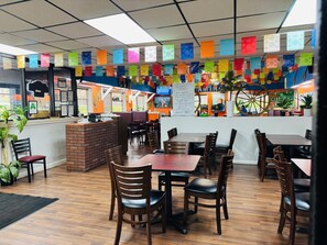 Free daily self-serve breakfast