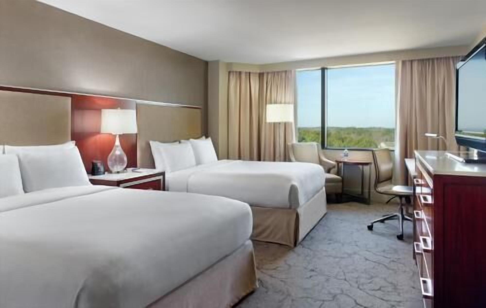 Premium bedding, pillowtop beds, in-room safe, laptop workspace